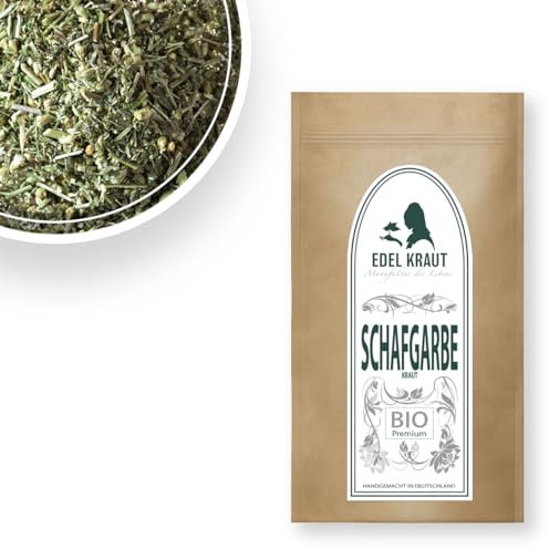 Schafgarbe Tee BIO 500g | EDEL KRAUT - 100% naturreiner Schafgarbentee BIO - PREMIUM Schafgarbenkraut Bio frei von jeglichen Zusätzen - GMO free - aus kontrolliert biologischem Anbau