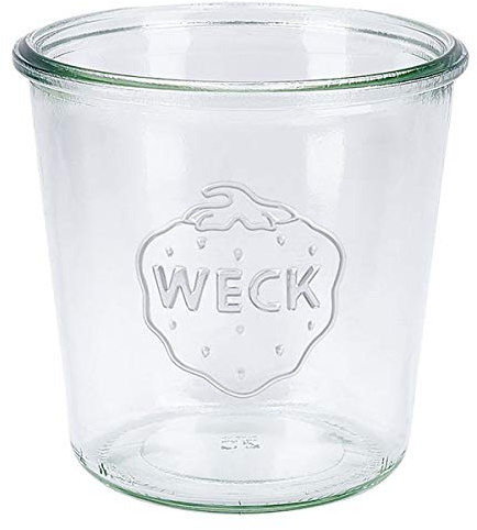 Weck 6X Sturzglas 580ml (1/2 Liter) mit Öffnung RR 100