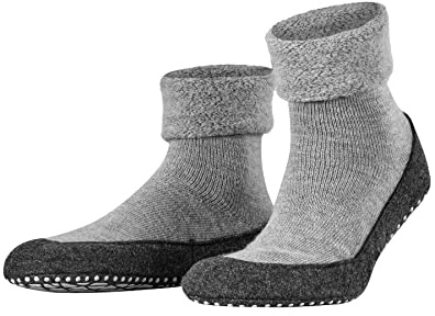 FALKE herr Cosyshoe Toffelsocka halkskyddande noppor på filtsulan bekväm varm med plysch slitstark andningsaktiv klimatanpassande lukthämmande ull 1 par