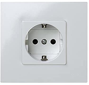 Simon 2791432-030 toma de corriente Tipo F Blanco