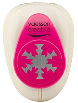Vaessen Creative Craft Paper Punch - Snowflake - 2,4 x 2,5 cm - Circle Cutter for Crafting and Card Making
