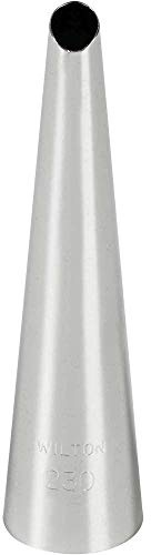 Wilton Decorating Tip Filling Spritztülle, #230 | Edelstahl Dekotülle zum Befüllen von Cupcakes, Donuts und Gebäck mit Creme, Marmelade und Füllungen