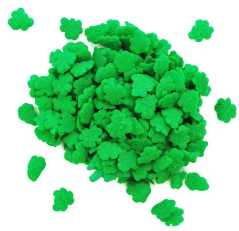Dress My Cupcake Decorating Edible Cake and Cookie Confetti Sprinkles, Mini Shamrocks, 2.6-Ounce