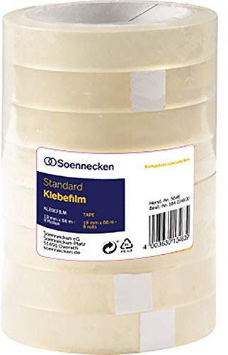 Soennecken Klebefilm 5848 19mmx66m transparent 8 St./Pack.