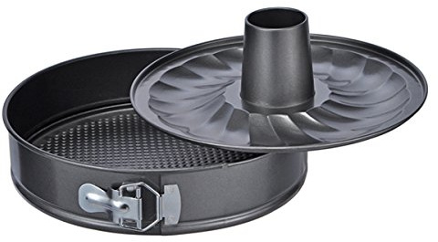 Haushalt International HI Springform-Set 3-TLG. 26cm in schwarz, Edelstahl, 18 x 18 x 10 cm