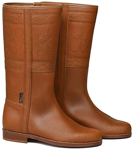Botasvalverde - 600Nat - Bota Campero Clasico Natural - Color : Marrón - Talla : 38