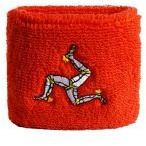Flaggenfritze® Schweißband Großbritannien Isle of Man, 2er Set