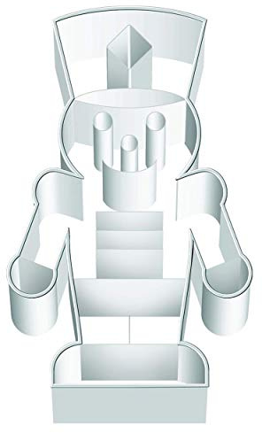 Birkmann 1010718410 Stampino Schiaccianoci, 10 cm, Plastica, Grigio, 5 x 3 x 2 cm