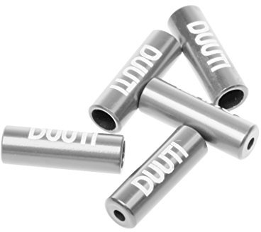 5tlg./Set Aluminium Endkappen/Endhülsen für Zug, Schaltzug, Schaltseil - Fahrrad Ersatzteile/Fahrrad Zubehör, Silber, 4mm
