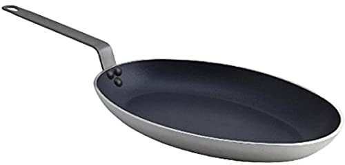 Genware FHP36NS Teflon Plus Oval Fish Pan, 36 cm Length