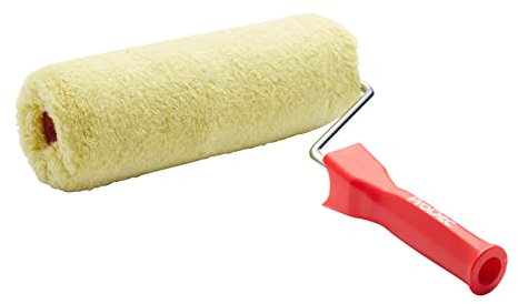 ProDec 9 inch Masonry Woven Paint Roller and Frame, Heavy Duty Paint Roller Set for Painting with Smooth and Textured Masonry Paints on Exterior Walls, 9