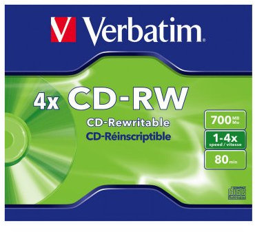 Verbatim Metal Azo Datalife+ CD-R/CD-RW Media Blank 700 MB