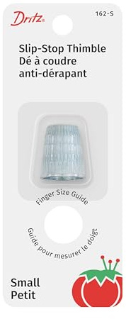 Dritz 162-S Slip Stop Thimble, Size Small , Silver