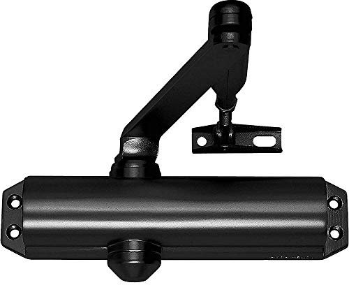 Tesa Assa Abloy DC120-9005 Cierrapuertas Brazo Articulado Para Puertas Negro DC120 Sin Retenedor