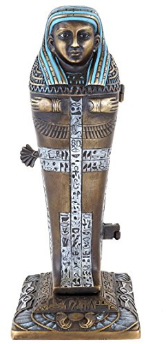 Kunst & Ambiente - Erotik Wiener Bronze - Erotika - Pharao - Sarkophag - Altes Ägypten - Akt - aufklappbar - Erotische Figur - Kleopatra - nackte Jungfer - Orientale