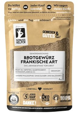 Bremer Gewürzhandel Brotgewürz fränkische Art, gemahlen, Gewürzmischung für würziges selbstgebackenes Brot, 100g