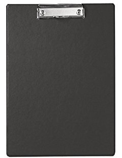 MAUL 23355-90 Klemmbrett mit Folienberzug, DIN A4, schwarz