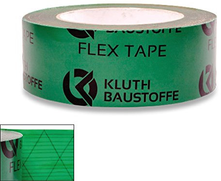 Kluth Klebeband grün 12 Rollen für Dampfsperre/Dampfbremse/Dampfbremsfolie - 60mm x 25m