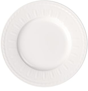 Villeroy & Boch Cellini Plato llano, 27 cm, Porcelana Premium, Blanco