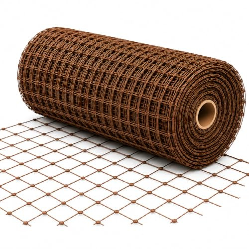 Tildenet 50 mm 1 x 5 m Plastic Garden Mesh, Brown, 50060