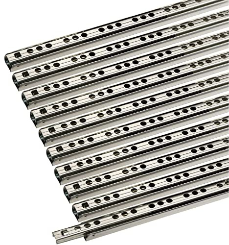 SOTECH Schubladenschienen 5 Paar 10 STÜCK Kugelführung H: 17 L: 342 mm | Teilauszug KT1-10-H17-L342-NF