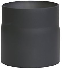 Kamino-Flam Tuyau de Cheminée Ø 150 mm, Tube Droit pour Conduit de Fumée en Acier Laqué Senotherm, Conduit de Cheminée Longueur env. 150 mm, Noir 331790