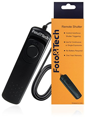 Foto&Tech Wired Remote Shutter Release Control CS-205 Replacement for PENTAX 645Z, 645D, K1, K3, K5, K5 II, K30, K50 K500 K7 K110D K100D, K100D Super, K200D K10D K20D(Compatible Pentax CS-205)