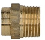 Rotguss - Lötfitting - Übergangsnippel 28 mm x 3/4 i/AG