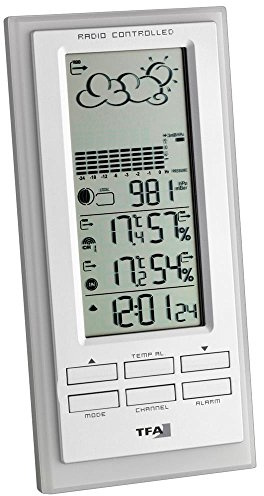 TFA 35.1101.02 Faktum Radio-Controlled Weather Station - Silver Grey