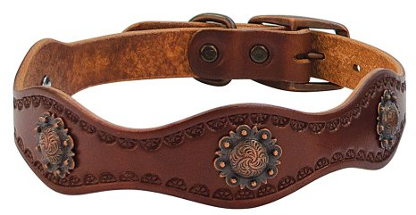 Weaver Leather Sundance Dog Collar, 1 x 23-Inch, Brown