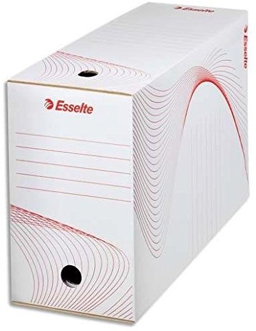 ESSELTE Archivkartons, 25 x 35 cm, Rücken 150 mm, Weiß, 50 Stück