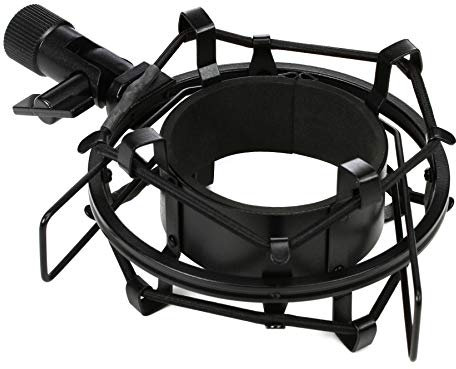 On-Stage MY430 - Soporte de choque para micrófonos de estudio (55-60 mm) (soporte de suspensión elástica para micrófonos de condensador de diafragma grande, ajustable, aislamiento de vibraciones