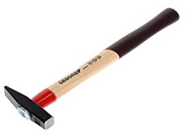 Gedore Ingenjörshammare 100 g, med Rotband-Plus handtagsfäste, okrossbart Hickory-trä, smidd hammarhuvud