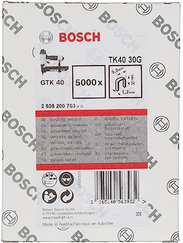 Bosch 5000x PRO NC18 Schmale Kronenklammern, 30G | Länge 30 mm, Zubehör Nagler