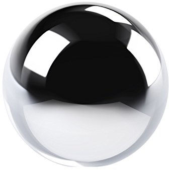 Polnix L Keramik Deko Kugel Tischdeko D 13 cm Größen Silber glatt glänzend Ball