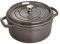 STAUB Cacerola/Cocotte de Hierro Fundido, 18 cm de Diámetro, 1,7 L, Gris Grafito