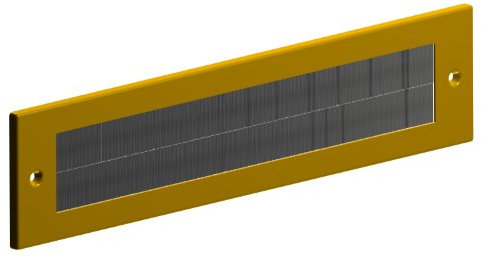 Letter Box Cover Draught Excluder For Internal Use - Gold Finish