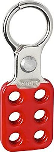 ABUS H751 Verriegelung, rot | Rote Hauptschalter-Verriegelung zur Wartungssicherung, leichtes korrosionsbeständiges Aluminium, industrielle Ausführung