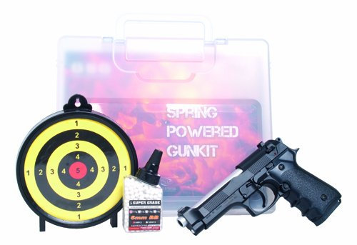 GSG Softair Pistolen Set Mod. 92 (<0,5 Joule) Set im Koffer, schwarz, 202894
