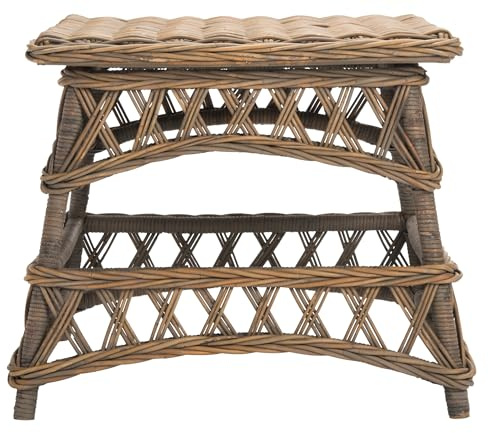 SAFAVIEH Home Collection Sora Natural Wicker Accent Table