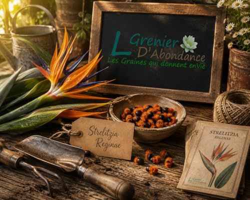 10 graines à semer - Le Grenier d'Abondance - OISEAU DU PARADIS - Strelitzia Reginae