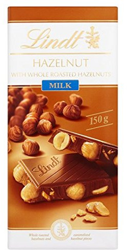 Lindt Milk Chocolate Hazelnut Bar 150g