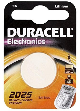 Duracell CR2025/DL2025 Lithium Knopfzelle Electronics, 1er Blister, 3 V
