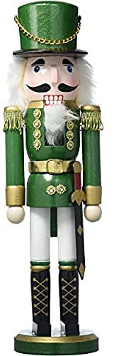 Dekohelden24 Wunderschöner Nussknacker Soldat, in grün, klassisch, ca. 35 cm