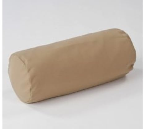 (Pack of 2) Satin Beige - Cervical Neck Roll Pillow Case Only