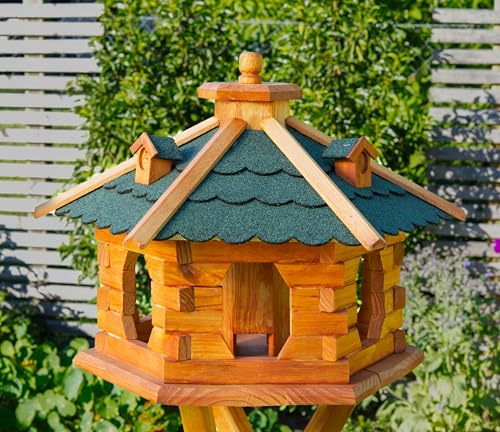 XXL Vogelhaus Vogelvilla mit Gauben Nr16 Dach grün