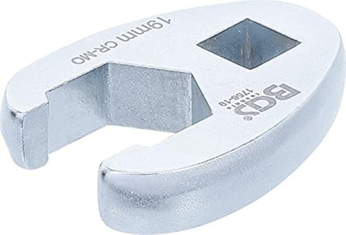 BGS 1756-19 | Llave boca hexagonal abierta (crowfoot) | entrada 10 mm (3/8) | 19 mm