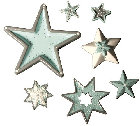 Rayher 36022000 Gießform: Sterne, 7 Motive, ca. 3-13cm, Größe: 23,2x18,3cm