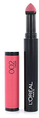 L'Oréal Paris Infaillible Lippenstift X3 Matte, 002 Virgin - Puder Lipstick mit ultra-weichem Applikator - farbintensives, mattes Finish & 8h Halt, 1er Pack