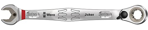 Wera 05020076001 8 x 159 mm Joker 3 Reversible Ratcheting Combination Wrench - Silver
